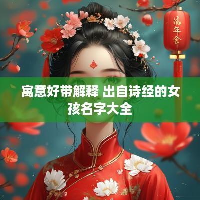 寓意好带解释 出自诗经的女孩名字大全