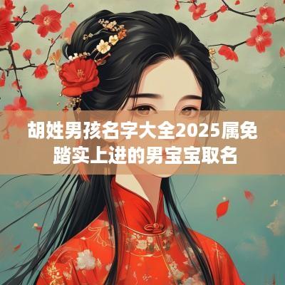 胡姓男孩名字大全2025属免 踏实上进的男宝宝取名
