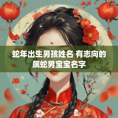 蛇年出生男孩姓名 有志向的属蛇男宝宝名字