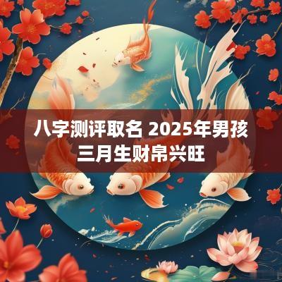 八字测评取名 2025年男孩三月生财帛兴旺