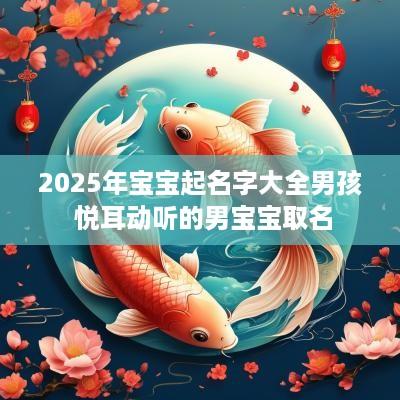 2025年宝宝起名字大全男孩 悦耳动听的男宝宝取名