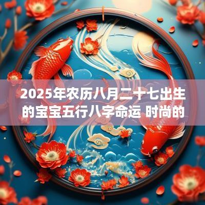 2025年农历八月二十七出生的宝宝五行八字命运 时尚的名字