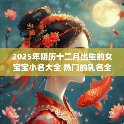 2025年阴历十二月出生的女宝宝小名大全 热门的乳名全集