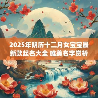 2025年阴历十二月女宝宝最新款起名大全 唯美名字赏析