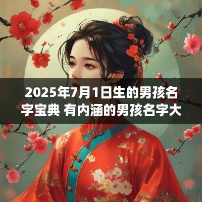 2025年7月1日生的男孩名字宝典 有内涵的男孩名字大全