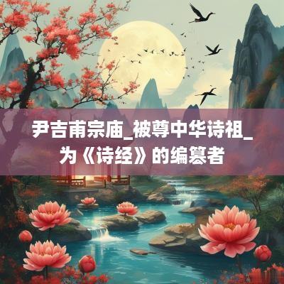 尹吉甫宗庙_被尊中华诗祖_为《诗经》的编篡者