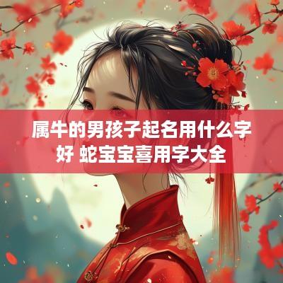 属牛的男孩子起名用什么字好 蛇宝宝喜用字大全