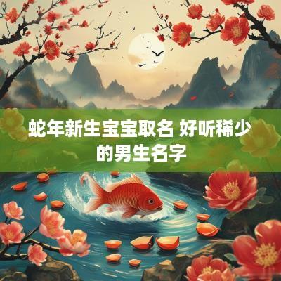 蛇年新生宝宝取名 好听稀少的男生名字