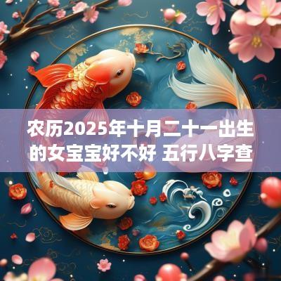 农历2025年十月二十一出生的女宝宝好不好 五行八字查询起名