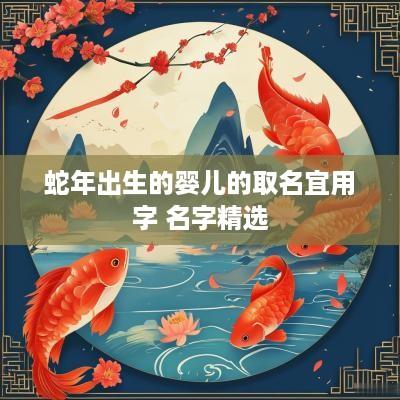 蛇年出生的婴儿的取名宜用字 名字精选