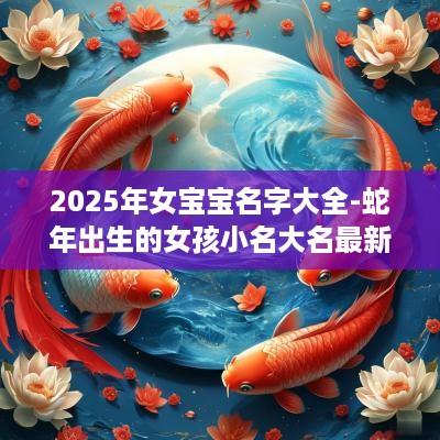 2025年女宝宝名字大全-蛇年出生的女孩小名大名最新
