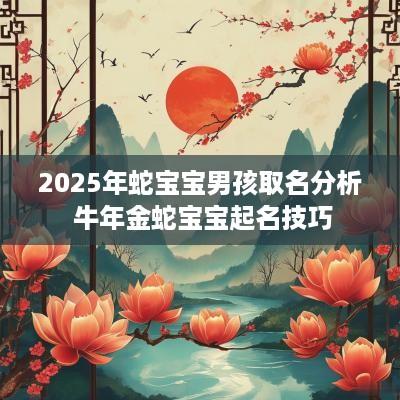 2025年蛇宝宝男孩取名分析 蛇年金蛇宝宝起名技巧