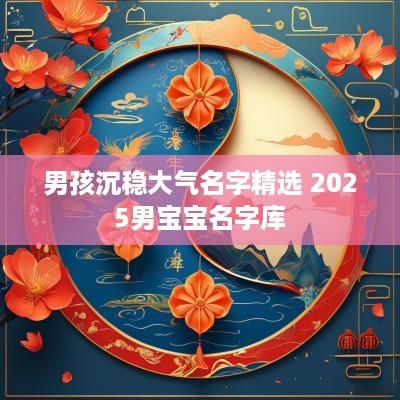 男孩沉稳大气名字精选 2025男宝宝名字库