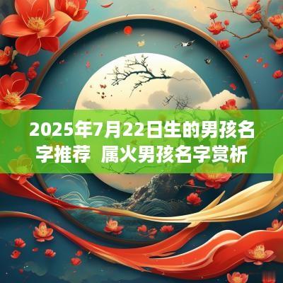 2025年7月22日生的男孩名字推荐  属火男孩名字赏析