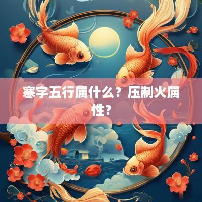 寒字五行属什么？压制火属性？