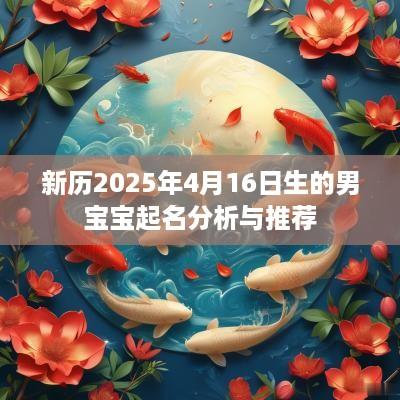 新历2025年4月16日生的男宝宝起名分析与推荐
