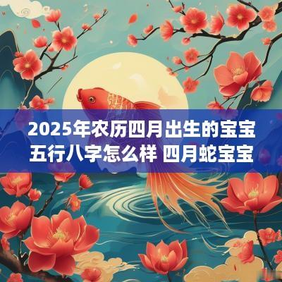 2025年农历四月出生的宝宝五行八字怎么样 四月蛇宝宝取名宜用字