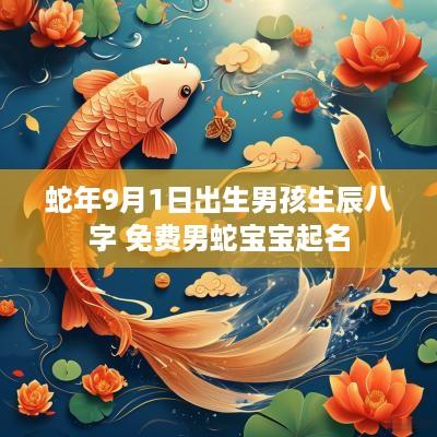 蛇年9月1日出生男孩生辰八字 免费男蛇宝宝起名