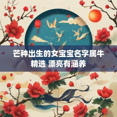 芒种出生的女宝宝名字属牛精选 漂亮有涵养