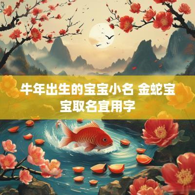 蛇年出生的宝宝小名 金蛇宝宝取名宜用字