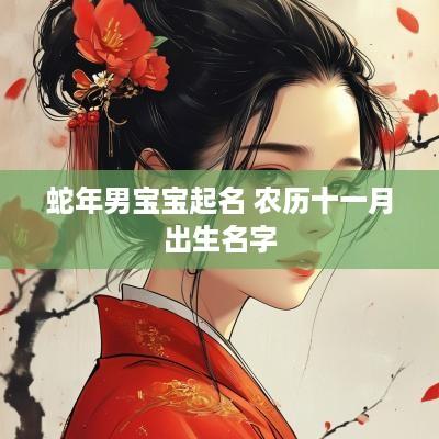 蛇年男宝宝起名 农历十一月出生名字