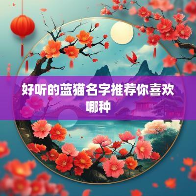 好听的蓝猫名字推荐你喜欢哪种