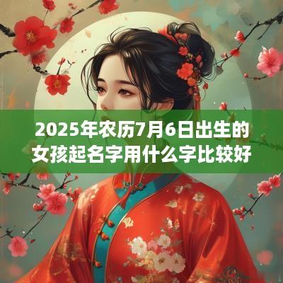 2025年农历7月6日出生的女孩起名字用什么字比较好  新颖名字大全