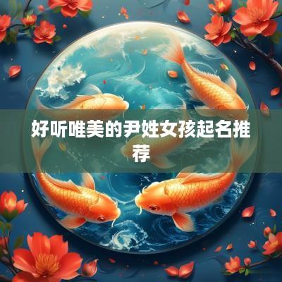 好听唯美的尹姓女孩起名推荐