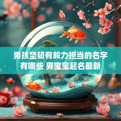 男孩坚韧有毅力担当的名字有哪些 男宝宝起名最新