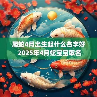 属蛇4月出生起什么名字好 2025年4月蛇宝宝取名