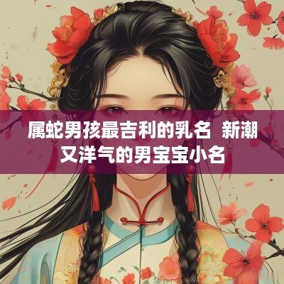 属蛇男孩最吉利的乳名  新潮又洋气的男宝宝小名