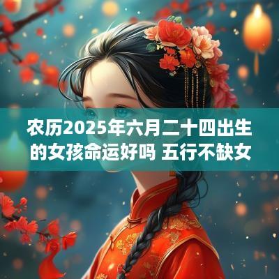 农历2025年六月二十四出生的女孩命运好吗 五行不缺女孩名字