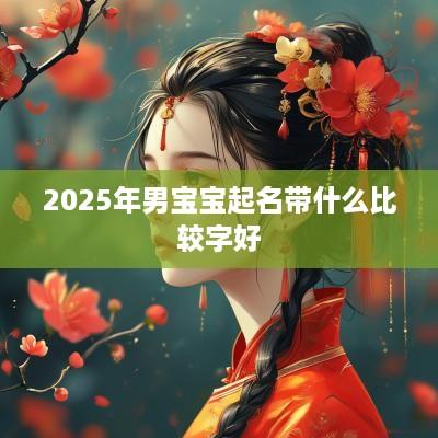 2025年男宝宝起名带什么比较字好