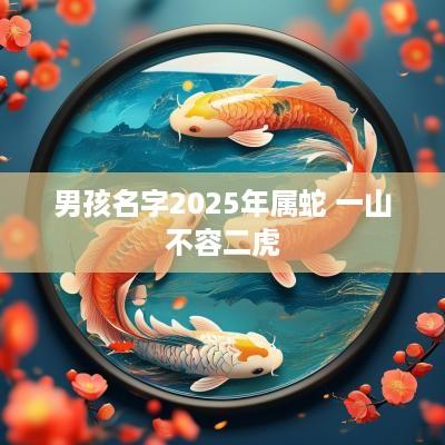 男孩名字2025年属蛇 一山不容二虎