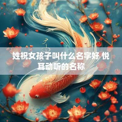 姓祝女孩子叫什么名字好 悦耳动听的名称