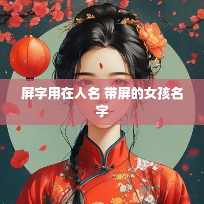 屏字用在人名 带屏的女孩名字
