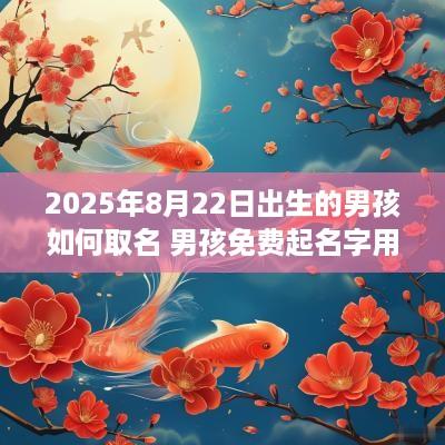 2025年8月22日出生的男孩如何取名 男孩免费起名字用字推荐