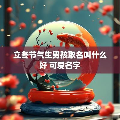 立冬节气生男孩取名叫什么好 可爱名字