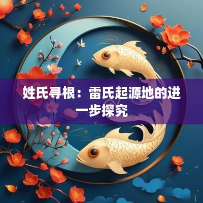 姓氏寻根：雷氏起源地的进一步探究