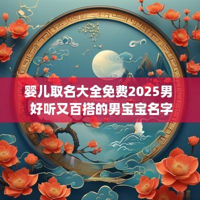 婴儿取名大全免费2025男  好听又百搭的男宝宝名字