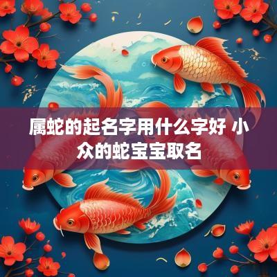 属蛇的起名字用什么字好 小众的蛇宝宝取名
