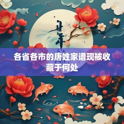 各省各市的唐姓家谱现被收藏于何处