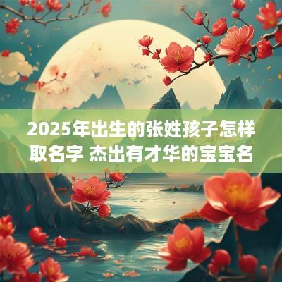 2025年出生的张姓孩子怎样取名字 杰出有才华的宝宝名字