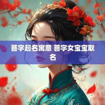 菩字起名寓意 菩字女宝宝取名