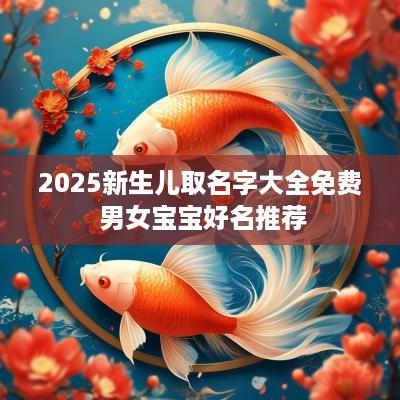 2025新生儿取名字大全免费 男女宝宝好名推荐
