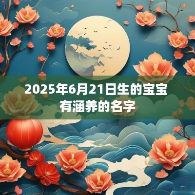 2025年6月21日生的宝宝 有涵养的名字