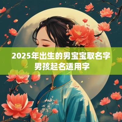2025年出生的男宝宝取名字 男孩起名适用字