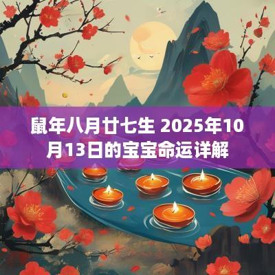 蛇年八月廿七生 2025年10月13日的宝宝命运详解