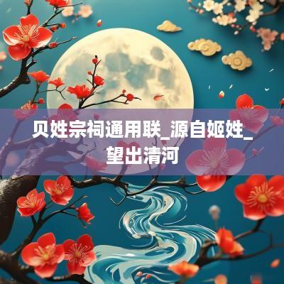 贝姓宗祠通用联_源自姬姓_望出清河