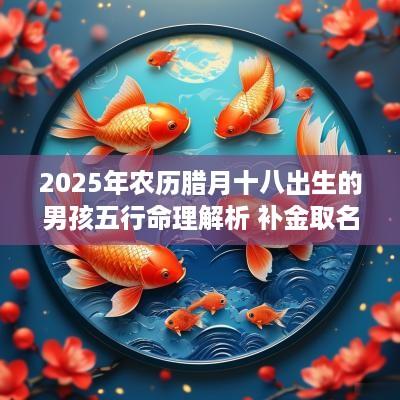 2025年农历腊月十八出生的男孩五行命理解析 补金取名旺运
